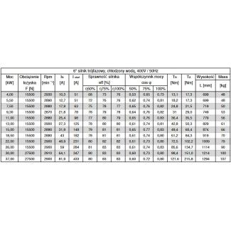 6" Silnik wodny OMNIGENA 4kw/400V