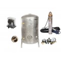Zestaw hydrofor ocynkowany 150L Hydro-Vacuum pompa głębinowa SKM150 Omnigena