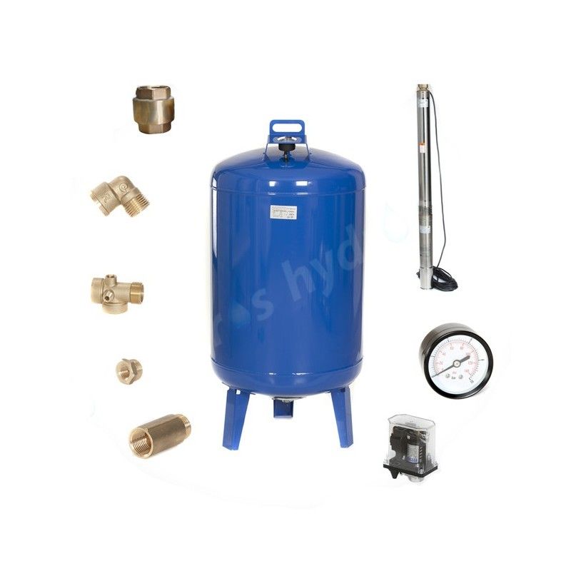 HYDROFOR 100L ZBOS Hydro-Vacuum pompa głębinowa 3,5SC 5/20 OMNIGENA 400V