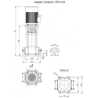 Pompa pionowa OPA 3.04.1.1130.5.103.1 Hydro-Vacuum
