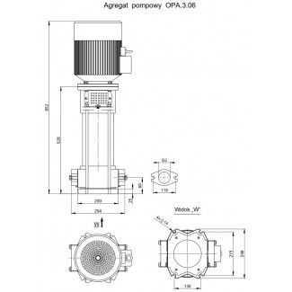 Pompa pionowa OPA 3.06.1.1130.5.105.1 Hydro-Vacuum