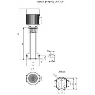 Pompa pionowa OPA 3.09.1.1130.5.109.1 Hydro-Vacuum