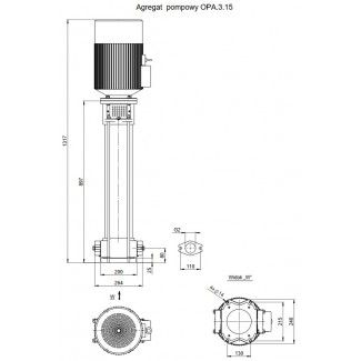 Pompa pionowa OPA 3.15.1.1130.5.108.1 Hydro-Vacuum