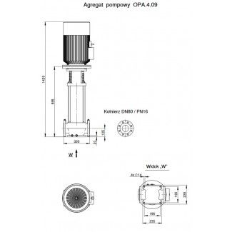 Pompa pionowa OPA 4.09.1.1130.5.007.1 Hydro-Vacuum