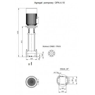 Pompa pionowa OPA 4.10.1.1140.5.007.1 Hydro-Vacuum