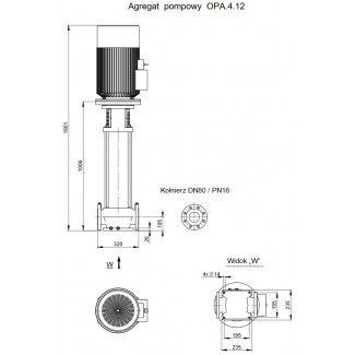 Pompa pionowa OPA 4.12.1.1140.5.008.1 Hydro-Vacuum