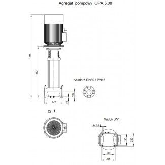 Pompa pionowa OPA 5.08.1.1130.5.007.1 Hydro-Vacuum