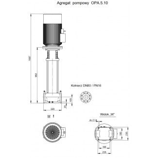 Pompa pionowa OPA 5.10.1.1140.5.008.1 Hydro-Vacuum