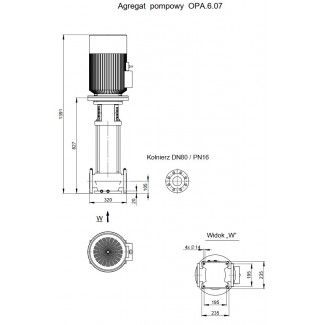Pompa pionowa OPA 6.07.1.1130.5.007.1 Hydro-Vacuum