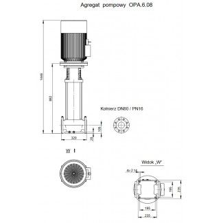 Pompa pionowa OPA 6.08.1.1130.5.007.1 Hydro-Vacuum
