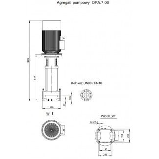 Pompa pionowa OPA 7.06.1.1130.5.008.1 Hydro-Vacuum