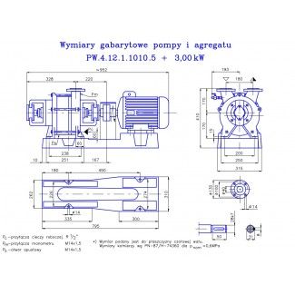 Pompa próżniowa PW 4.12.1.1010.5.101.1 z silnikiem 3kw Hydro-Vacuum