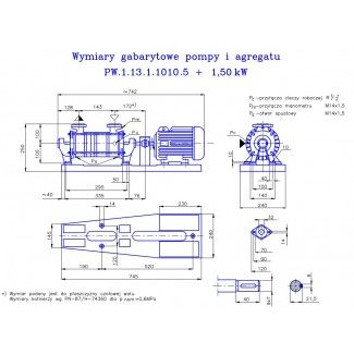 Pompa próżniowa PW 1.13.1.1010.2 bez silnika Hydro-Vacuum