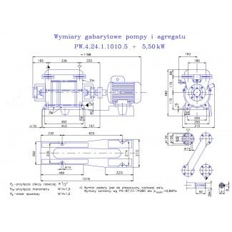 Pompa próżniowa PW 4.24.1.1010.2 bez silnika Hydro-Vacuum