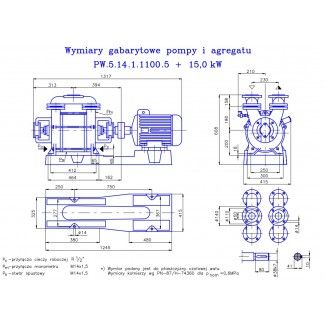 Pompa próżniowa PW 5.14.1.1010.2 bez silnika Hydro-Vacuum