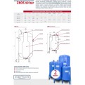 Zbiornik przeponowy stojący 1000L ZBOS 10bar Hydro-Vacuum