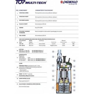 Pompa zatapialna TOP MULTI TECH 5 Pedrollo