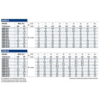 Pompa głębinowa 6HR 44/12 Pedrollo z silnikiem olejowym 6PD