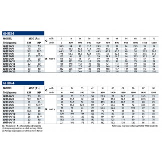 Pompa głębinowa 6HR 55/3 Pedrollo z silnikiem olejowym 6PD