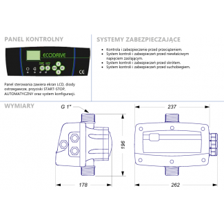 FALOWNIK PRZEPŁYWOWY ECODRIVE 7,5A 230V COELBO