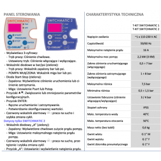 SWITCH MATIC 2T-KIT elektroniczny sterownik pomp 230V
