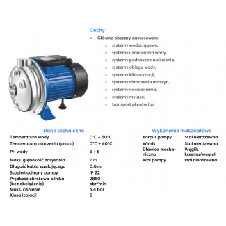 Pompa odśrodkowa CRS33 INOX 230V Omnigena