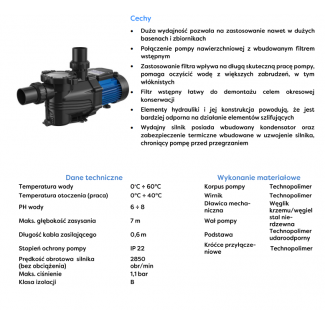 Pompa basenowa OMNIPOOL 750 230V OMNIGENA