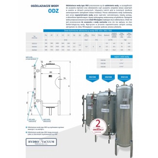Odżelaziacz wody ODZ 500 1 1/2" HYDRO-VACUUM