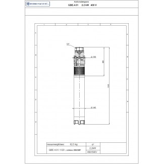 Pompa głębinowa GBE 4.01 2,2kw/400V Hydro-Vacuum