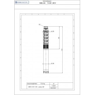 Pompa głębinowa GBE 4.04 7,5kw/400V Hydro-Vacuum