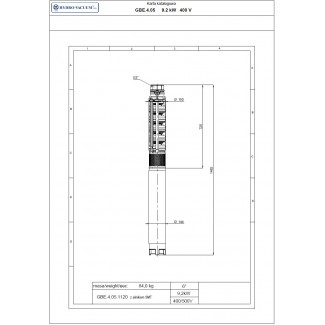 Pompa głębinowa GBE 4.05 9,2kw/400V Hydro-Vacuum