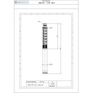 Pompa głębinowa GBE 4.06 11kw/400V Hydro-Vacuum