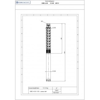 Pompa głębinowa GBE 4.08 15kw/400V Hydro-Vacuum