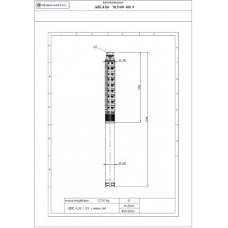 Pompa głębinowa GBE 4.09 18,5kw/400V Hydro-Vacuum