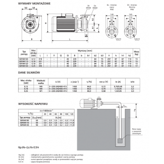 Pompa 50PJM110 LFP Leszno 1450 obr.