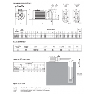 Pompa 65PJM250 LFP Leszno 1450 obr.