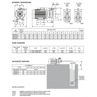 Pompa 80PJM270 LFP Leszno 1450 obr.