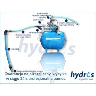 Hydrofor bezzbiornikowy BRIO SK-13 pompa MHI 2200 INOX