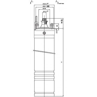 Silnik do pompy głębinowinej SUMOTO 7,5kw/400V 4400N